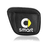 KOUNNENA Organizer Tasca Laterale per Auto, Borsa portaoggetti Laterale per Smart 453 451 Fortwo Forfour, Organizer per Auto in Pelle, Tasche per sedili Auto per Portafoglio, cellulari, Chiavi,Blac-k