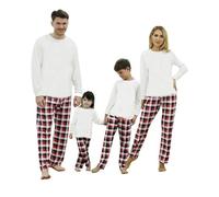 Kouric Pigiama Natale Famiglia, Pigiami Natalizi per Tutta la Famiglia, Pigiama Natalizio Famiglia Pigiami Natale, Girocollo Due Pezzi Natale Pajamas Set per Donna Uomo Bambino Bambina