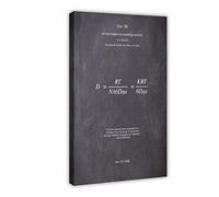 KOURT Brownian Formula Leggi della Fisica e Matematica Lavagna Poster Tela Decorazione Camera Da Letto Decorazione Sport Paesaggio Ufficio Camera Decorazione Regalo Cornice: 30 x 45 cm