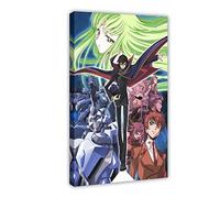 KOURT Code Geass Lelouch of The Rebellion - Poster su tela, decorazione artistica da parete, per soggiorno, camera da letto, 30 x 45 cm