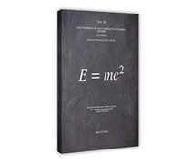 KOURT Poster su tela, con formula energetica, leggi della fisica e della matematica, decorazione per camera da letto, decorazione per ufficio, decorazione per camera da letto, 30 x 45 cm