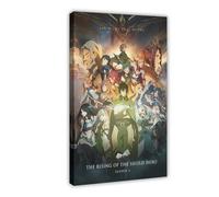 KOURT Stampa artistica da parete su tela, motivo: The Rising of The Shield Hero Season 3, anime 2, decorazione artistica da parete per soggiorno e camera da letto, con cornice, 30 x 45 cm