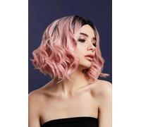 Kourtney Parrucca Donna Deluxe Professionale Calore Resistente Riccia Bicolore