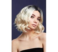 Kourtney Parrucca Donna Deluxe Professionale Calore Resistente Riccia Bicolore