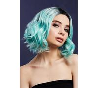 Kourtney Parrucca Donna Deluxe Professionale Calore Resistente Riccia Bicolore