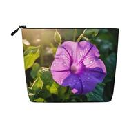 KOUUIP Morning Glory viola gloria borsa organizzatore trucco organizzatore borsa organizer da viaggio dimensione da viaggio per le donne nero -, taglia unica, Nero, Taglia unica