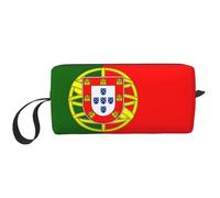 KOUUIP Portoghese bandiera stampa Grande Capacità Viaggio Trucco Caso Organizzatore Sacchetto di Trucco Sacchetto Cosmetico Portatile Per Le Donne, bianco, Taglia unica