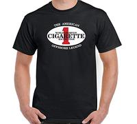 kouxi Cigarette Racing Team T-Shirt Mens Speedboat Boat Powerboat Engine Logo Top(X-Large)