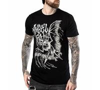 kouxi HYRAW-Mens T-Shirt Angel of Death Black (Black) 13919(X-Large)
