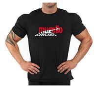 kouxi Men's Women T Shirt 100% Cotton Auto Moto 'Mugello' Black 3XL
