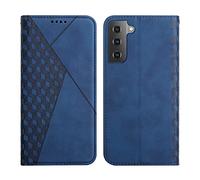 KOUYI Cover per Samsung Galaxy S22 Plus, Custodia Portafoglio,Cover Libro,Pelle Flip/Folio Case con [Funzione di Supporto] [3-Scheda Slot] [Magnetica] Antiurto (Blu)