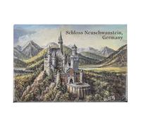 KOVA Valdeig Magnete da frigo Baviera - Castello di Neuschwanstein - Magnete da frigo souvenir Germania, 8 x 5,5 cm, Ideale come souvenir della Baviera, Magneti per bambini, Magneti da frigo per frigo
