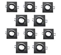 Kovalmax® 10 porta faretto da incasso supporto quadrato portafaretto gu10 p20 nero