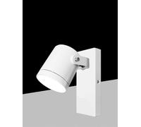 Kovalmax® Applique a parete faretto orientabile attacco gu10 lampada x muro esterno bianco