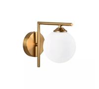Kovalmax® Applique da parete sfera bianca lampada metallo bronzo attacco g9 e79