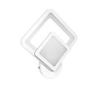 Kovalmax APPLIQUE LED A FORMA DI ROMBO IN VETRO LAMPADA 12 W DA PARETE LUCE CALDA 3000K