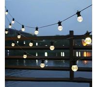 Kovalmax® Catena luminosa 15 porta lampada e27 cavo nero 16 m prolunga esterno impermeabile