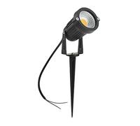Kovalmax FARETTO LED 5 W PROIETTORE LUCE CALDA STAFFA PICCHETTO DA TERRA GIARDINO ESTERNO