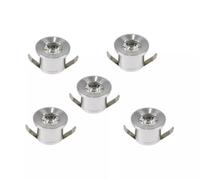 Kovalmax® Kit 5 faretti luce rosso faretto led a incasso 1 watt trasformatore silver p31