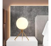 Kovalmax® Lampada da tavolo 1 sfera lume supporto treppiedi abat jour bronzo d35