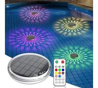 LAMPADA LED RGB PANNELLO SOLARE ILLUMINAZIONE LUCE GALLEGGIANTE PER PISCINA IP67