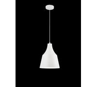 Kovalmax® Lampadario a sospensione paralume a cupola portalampada e27 moderno bianco