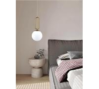 Kovalmax® Lampadario a sospensione sfera in vetro attacco g9 bronzo stile moderno a96