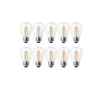 Kovalmax Set 10 Lampadine LED 2W E27 Filamento Trasparente