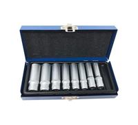 Kovalmax® Set 8 chiavi a bussola da ¼ in acciaio cromato bussole 6 7 8 9 10 11 12 13 mm
