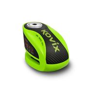 KOVIX KNX10 Lucchetto a disco con allarme Pin Ø 10 mm antifurto disco scooter, moto, colore: verde