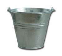 KOVOTVAR SECCHIO ZINCATO FORTE CESTINO METALLO GIARDINO STUFA CAMINO 06.52.02