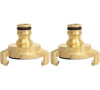 KOVSGQ Connettore Tubo in Ottone di Alta qualità da 1/2 Pollici Come connettore per Tubo da Giardino e Adattatore per Tubo dell'Acqua, Adatto per sistemi GEKA Gardena, Robusto Giunto per Tubo