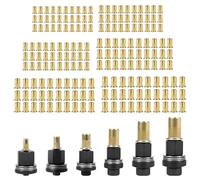 KOVSGQ Dadi filettati per rivetti M3, M4, M5, M6, M8, M10, 186 pezzi, pinza rivettatrice manuale per rivettatrice (30 dadi)