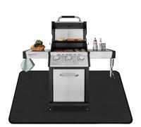 Kovshuiwe Hearth Rugs,Tappeto per caminetti, resistente al fuoco, BBQ Grill Mat per pavimento, resistente al calore, antiaderente, per barbecue, patio, tappetino protettivo per pavimenti, 152 x 91cm