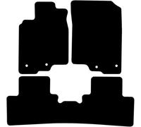Kovvar Basic Tappetini auto per Honda Insight Hybrid | 2009-2013 | 3 pezzi | Feltro agugliato 5 mm | Versione: Lato passeggero con sistema di fissaggio | Sistema di fissaggio: Clip + perno a vite