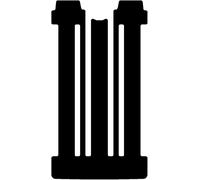 Kovvar Tappetini Auto adatti per Volkswagen Transporter 7 Multivan 2022-2026 - Versione: Passo corto L1H1 | Posteriore | 6 binari | Doppia porta scorrevole - Serie: Basic