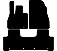 Kovvar Tappetini per Auto in Gomma Duogrip adatti per BYD Sealion 7 2024-2026 - Versione: Tappetino posteriore con sistema di fissaggio - Serie: DuoGrip Gomma