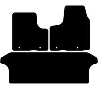 Kovvar Tappetini per Auto in Gomma Duogrip adatti per Fiat Talento 2016-2021 - Versione: Doppia porta scorrevole | Passo lungo - Serie: DuoGrip Gomma