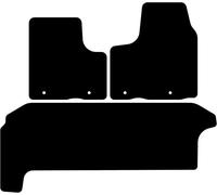 Kovvar Tappetini per Auto in Gomma Duogrip adatti per Fiat Talento 2016-2021 - Versione: Singola porta scorrevole | Passo lungo - Serie: DuoGrip Gomma