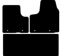 Kovvar Tappetini per Auto in Gomma Duogrip adatti per Renault Trafic 2019-2026 - Versione: 3 | Formula Edition | Doppia porta scorrevole | Passo lungo - Serie: DuoGrip Gomma