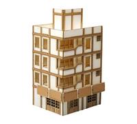 kowaku 1: 144 Building Model Kit Architecture Scene Collection Ornaments Layout Railway Prop City Building, Style B