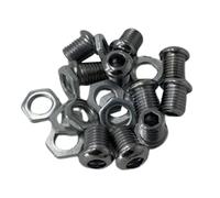 kowaku 10 Pezzi Presa d'Aria per Batteria Filtro per Tamburo 1/2 "Parti Tom Rullante Parti Gear Hardware Parte del Tamburo Basso Tom Rullante Kit, Argenteo