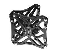 kowaku 2 Pezzi Adattatore Pedali Bicicletta Piattaforma Copertura Convertitore Accessorio Alluminio Installazione Facile E Rimozione Rapida Adatto, Nero