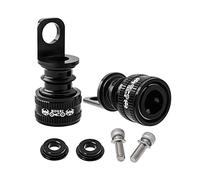 kowaku 2 Pezzi Pedaliera Rapida Supporto Adattatore Telaio Bicicletta Accessorio Pedali Foldable Struttura Robusta E Leggera Adatto per Adulti Adatto per, NERO
