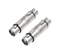 kowaku 2 pezzi XLR Adapter Adattatori di linea microfono efficace da femmina a 3 pin da femmina per le trasmissioni in diretta