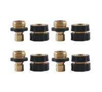 kowaku 4 Connettori Rapidi per Tubo da Giardino da 3/4" per Sostituire Il Rubinetto Esterno Maschio E Femmina