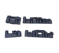 kowaku 4 Pezzi 1/72 Diorama Modelli Micro Paesaggi Vuoti Realistici Fai da Te Pittura Mini Ornamenti Resina Accessori Scena