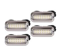 kowaku 4 Pezzi di Luce di Poppa a LED Subacquea per Barche, Acciaio Inossidabile, Impermeabile, Facile Installazione, Adatta per Pesca, Vela, Immersioni, Luce Bianca