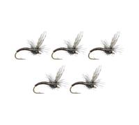 kowaku 5X Mosche da Pesca a Mosca con Punta Ardiglione, Robuste E Ad Alta Resistenza, Multi-Artificiali #12