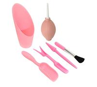 kowaku 6Pcs Mini Attrezzi da Giardinaggio Set Muiti Attrezzi Manuali Funzionali Attrezzo di Migrazione Kit di Attrezzi per Trapianto Professionali Leggeri, Rosa